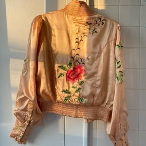 Vintage Free People Embroidered Jacket